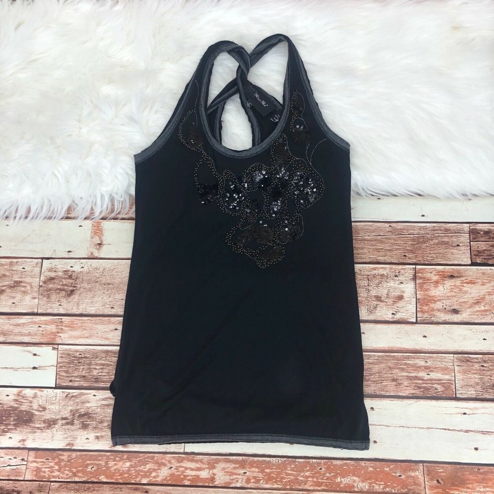 Miss Me Criss Cross Back Sleeveless Top Size Large. Unfortunately too small